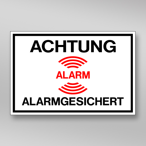Alarmaufkleber AL.252  Schilder-Schulten Store