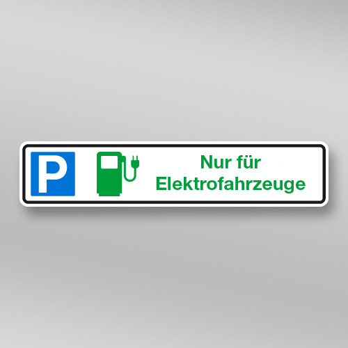 Parkplatzschild 52x15cm mit Wunschtext P01.025